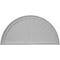 Ekena Millwork 40"W x 20"H x 2"P Half Round Sunburst Pediment PED40X20X02SB - alternate 1